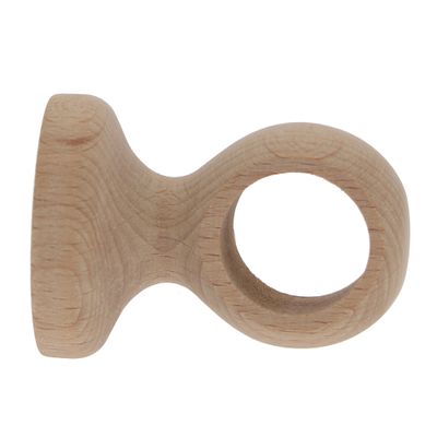 Support à oeil en bois diam 28 mm Finition Bois naturel - MOBOIS