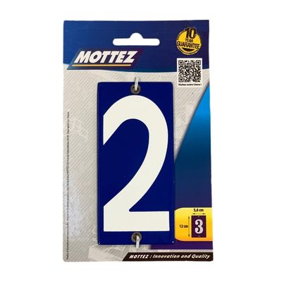 Plaque numéro de maison 2 MOTTEZ