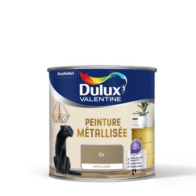 Peinture de rénovation multi-supports effet métallisé or 0,5 L - DULUX VALENTINE