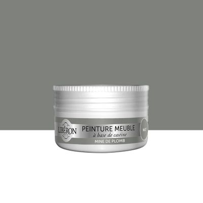 Peinture meuble bois à la caséine mat gris mine de plomb 75 ml LIBERON