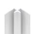 Profilé d'angle intérieur blanc pour panneaux muraux de 255 cm - SCHULTE