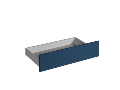 Façade tiroir pour meuble de cuisine Lotus bleu indigo mat 13,8 x 80 cm OFITRES