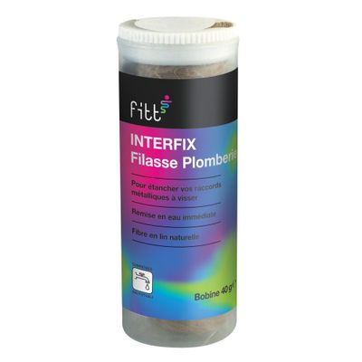 Kit d'étanchéité Interfix filasse 40g + pâte à joint 50ml - FITT