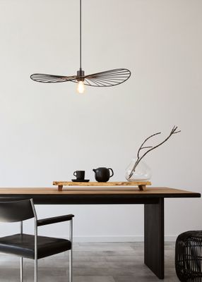 Suspension CHAPEAU noir E27 40W - TRIO