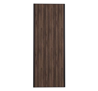 Porte de placard Noyer Fumé Profil noir H 248,5 x L 92,2 cm YNGENIO