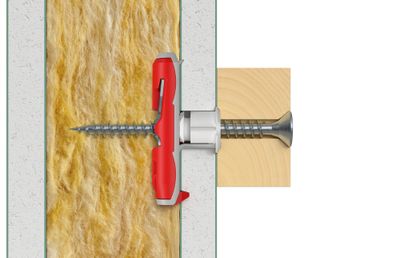 Chevilles à bascule en nylon DuoTec 10 avec vis par 4 FISCHER