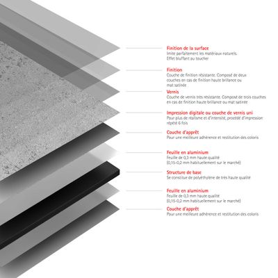 Panneau mural de douche 100x255 cm pierre gris clair DécoDesign Softtouch - SCHULTE