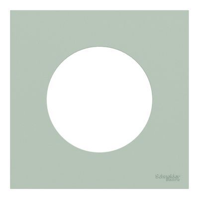 Plaque de finition 1 poste Odace 2025 vert jade - SCHNEIDER ELECTRIC