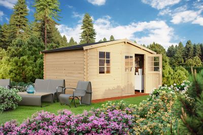 Abri de jardin en bois Amely 10,20 m² LASITA MAJA Livraison à domicile incluse