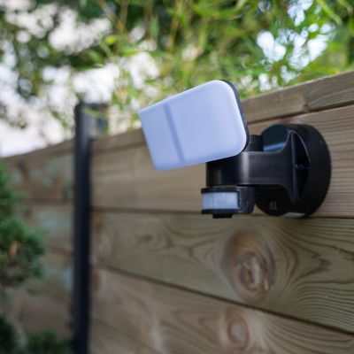 Projecteur extérieur LED détecteur de mouvements noir 2800 lumens lumière du jour - XANLITE