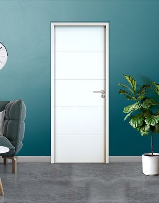 Bloc-porte postformé QUADRIZ H.204 X l.73 cm prépeint poussant gauche - SMIS
