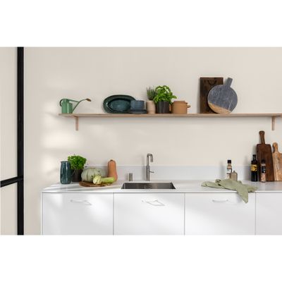 Peinture Crème de Couleur Cuisine et Bain Satin Lin Clair 2 L - DULUX VALENTINE