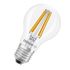 Ampoule LED Standard E27 Filament clair 7,2W=1521 lumens Blanc chaud Classe A OSRAM