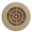 Grille d'aération ronde sable diamètre 80 mm avec moustiquaire AUTOGYRE