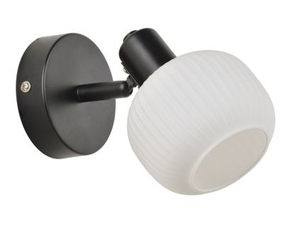 Spot E14 Shelby noir et blanc 25W - COREP