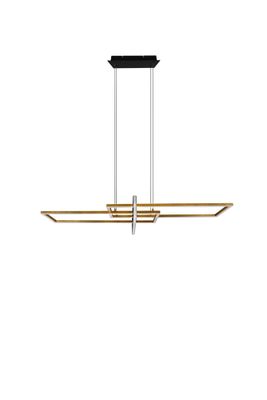 Suspension LED Salinas laiton 4200 lumens blanc chaud - TRIO