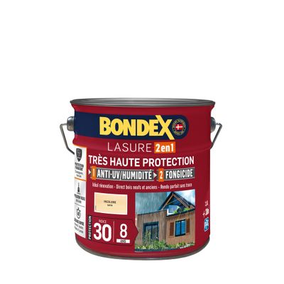 Lasure très haute protection 8 ans incolore 2,5 L - BONDEX