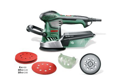 Ponceuse excentrique diamètre 125 mm 350 W + 25 abrasifs PEX 4000 AE BOSCH