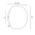 Applique murale G9 3W globe Laiton et opale - Iria COREP