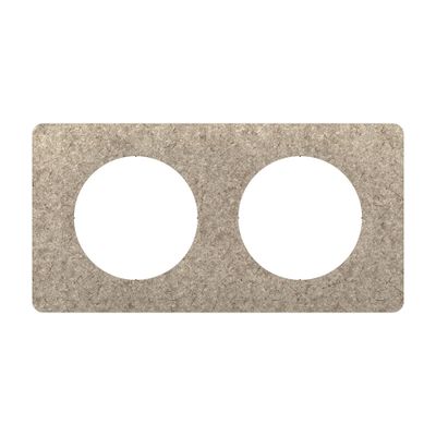 Plaque de finition 2 postes Feutre - Céliane LEGRAND