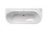 Baignoire semi-îlot blanche 180 x 80 cm Bacara BALNEO