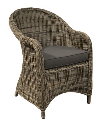 Fauteuil de jardin FORMOSA résine tressée avec coussin, Livraison à domicile incluse - PROLOISIRS