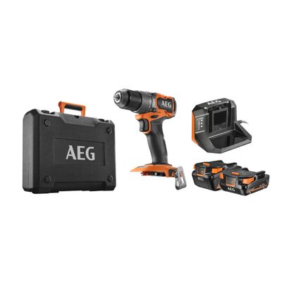 Perceuse à percussion 18V BSB 18SBL2-X02C (Brushless, 2 batteries) - AEG