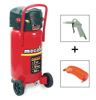 Compresseur à air vertical 50 L 2 HP 10 bar Fifty - MECAFER
