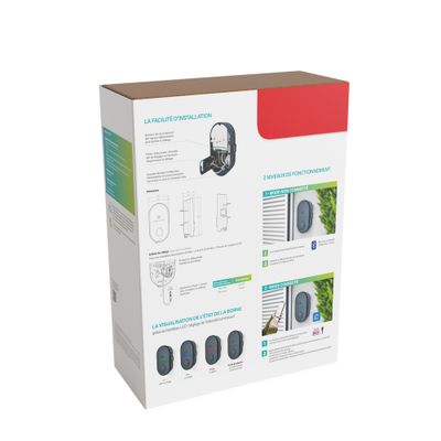 Borne de recharge voiture électrique 3,7 kW avec protection Mode 2/3 - Green'up Home LEGRAND<br>