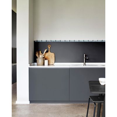 Peinture Crème de Couleur Cuisine et Bain Satin Anthracite 0,75 L - DULUX VALENTINE