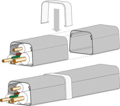 Connecteur pour goulotte clim 80 x 60 mm - AUTOGYRE