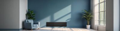 Radiateur électrique plinthe connecté NEMEA 1500W noir - THOMSON