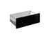 Façade tiroir pour meuble de cuisine Cristal noir brillant 27,6 x 80 cm OFITRES