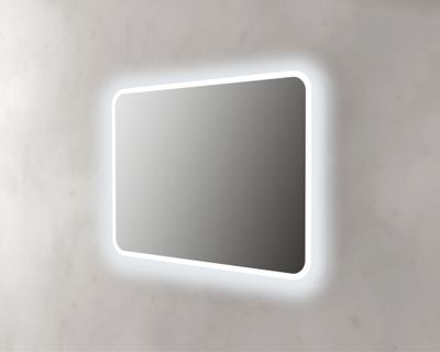 Meuble de salle de bain avec vasque et miroir Meloe gris L 1000 mm BADEN HAUS