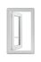Fenêtre PVC blanc 1 vantail tirant droit H.75 x l. 40 cm CLOSY