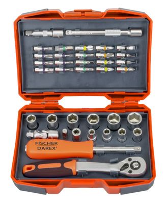 Coffret de douilles et embouts de 38 pièces FISCHER DAREX