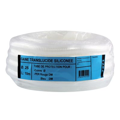 Gaine translucide polypropylène 10m Ø25 - FITT