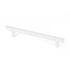 Poignée de meuble cylindrique inox blanc mat entraxe 128 mm par 4 REI