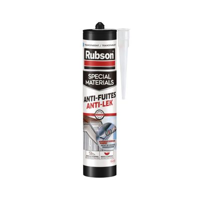 Mastic Spécial Matériaux Anti-Fuites Transparent 280 ml RUBSON