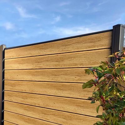 Profil de finition en U pour clôture P-MEX gris anthracite L 1,75 m - 21 x 30 mm - MOREY