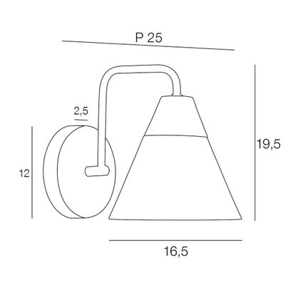 Applique E14 Sofia blanc 7W - COREP