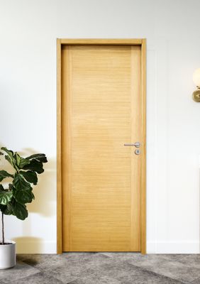 Bloc-porte postformé H.204 x l.83 cm décor plaqué chêne EQUINOXE poussant gauche - SMIS