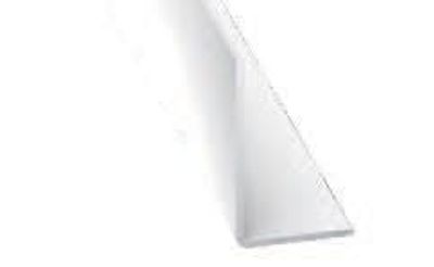 Cornière inégale PVC blanc 40 x 10 mm 2 m CQFD