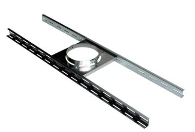 Support plancher inox galvanisé diamètre 150 mm POUJOULAT