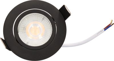 Spots LED encastrables orientables module remplaçable lumière blanc neutre Noir par 3 - Ruby ARLUX