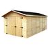 Garage avec panneaux en bois massif ép. 16 mm 13,14 m², Livraison à domicile incluse - HABRITA