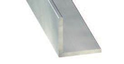 Cornière égale aluminium argent brillant 15 x 15 x 1,5 mm 2,50 m CQFD
