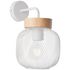 Applique murale GIADA E27 40W blanc et bois - BRILLIANT