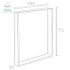 Pied xxl cadre 80 x 580 x 710 mm métal noir REI