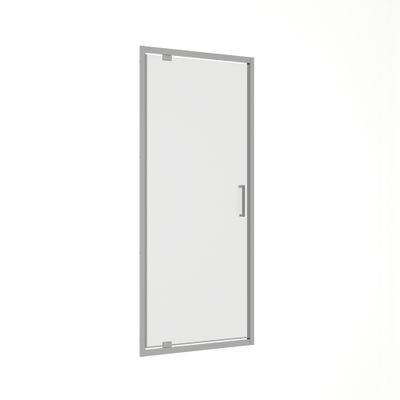 Porte de douche pivotante 90x200 cm profilé chrome verre transparent 8 mm Signature - OCEA